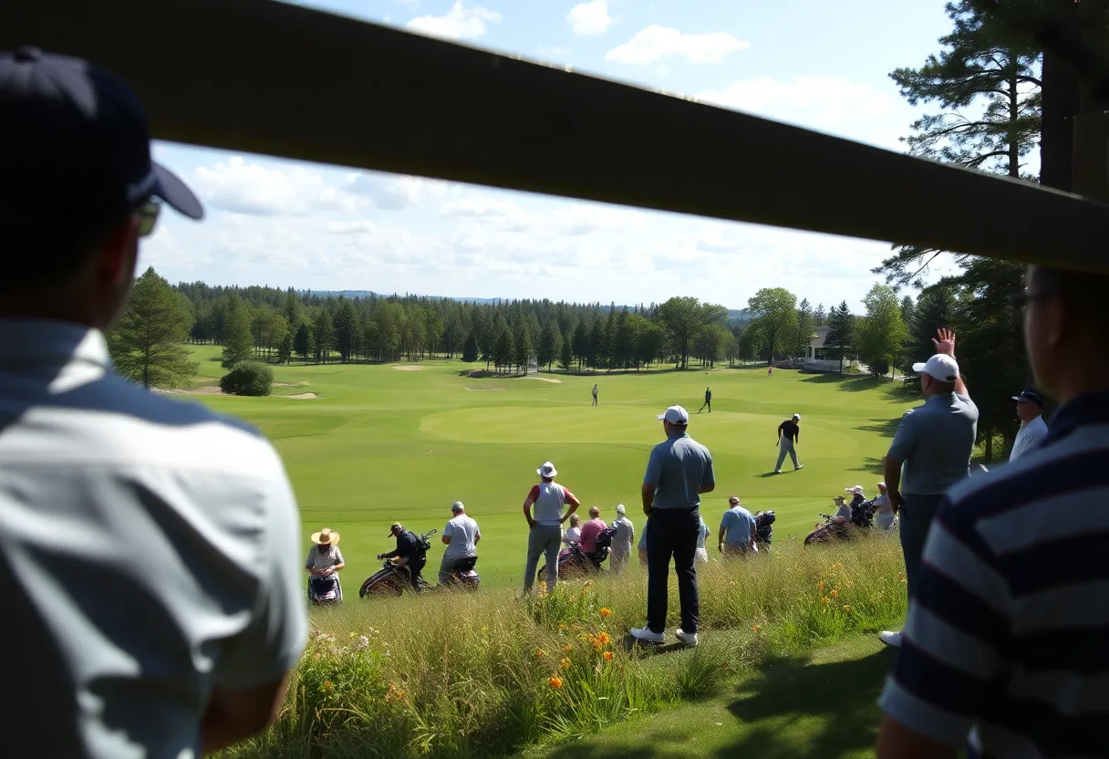 Challenging layout of the Blackstone golf course during the Hainan Classic