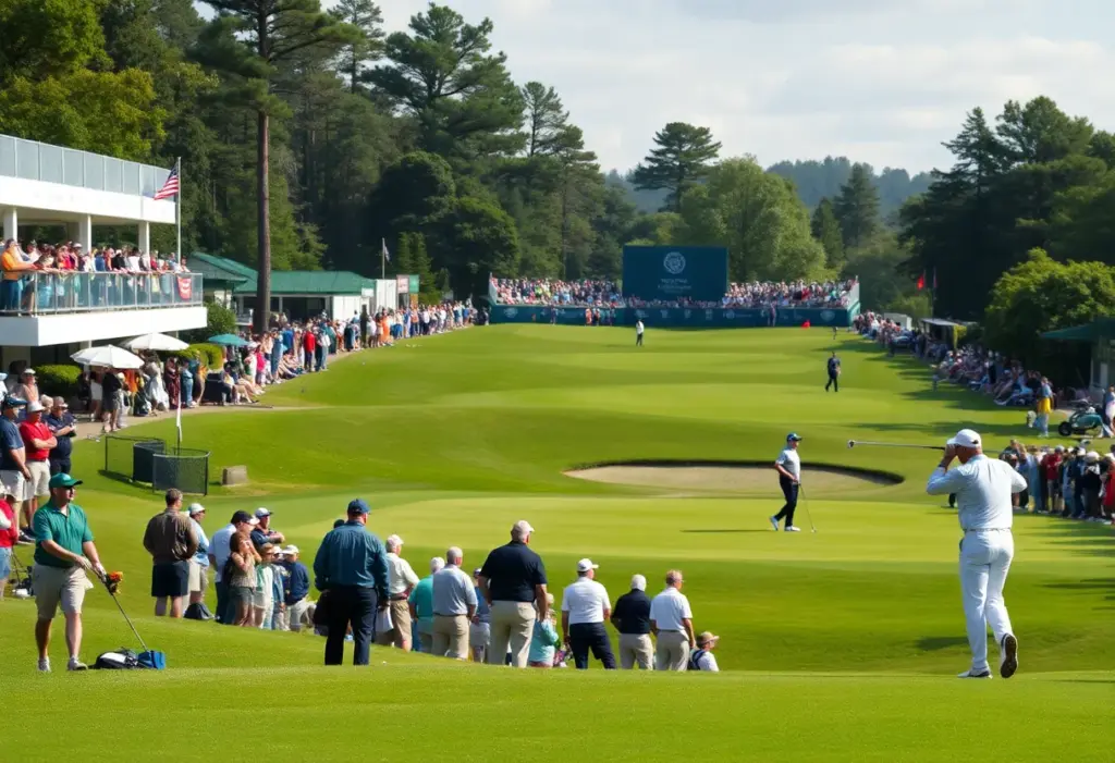 Spectators and golfers at the Hero Indian Open 2026