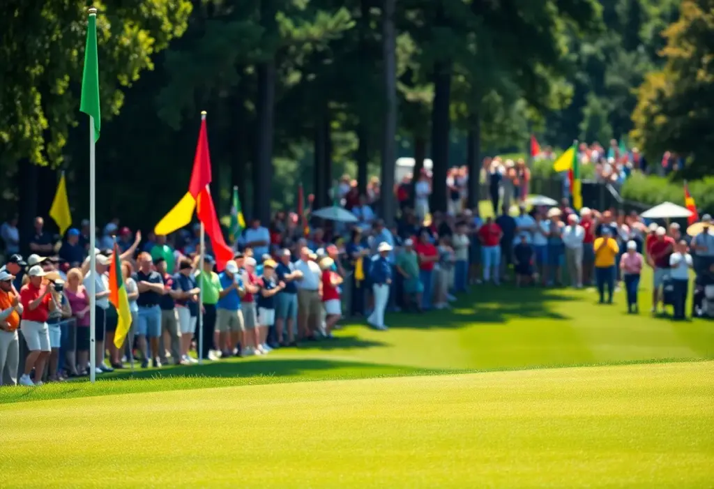 Vibrant golf course scene during the Hero Indian Open