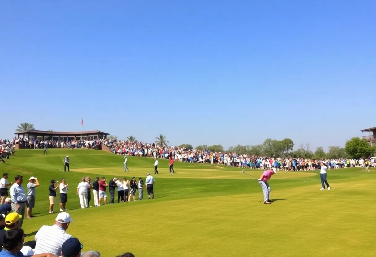 Golfers competing at the Hero Indian Open