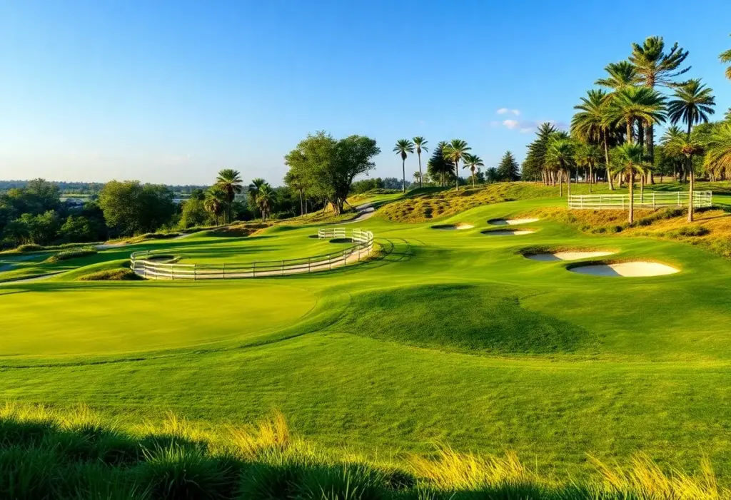 Rendering of the redesigned Highlands Course at Atlanta Athletic Club