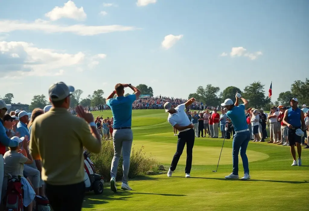 Golfers competing at the Houston Open 2026