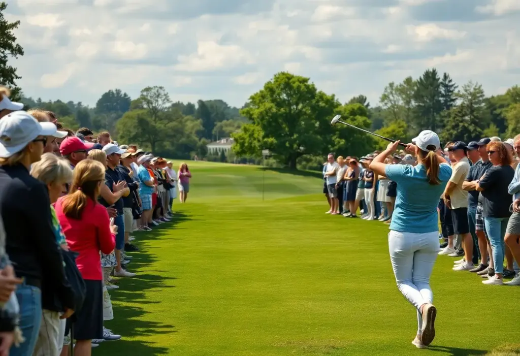 Women golfers competing in the HSBC Women’s World Championship