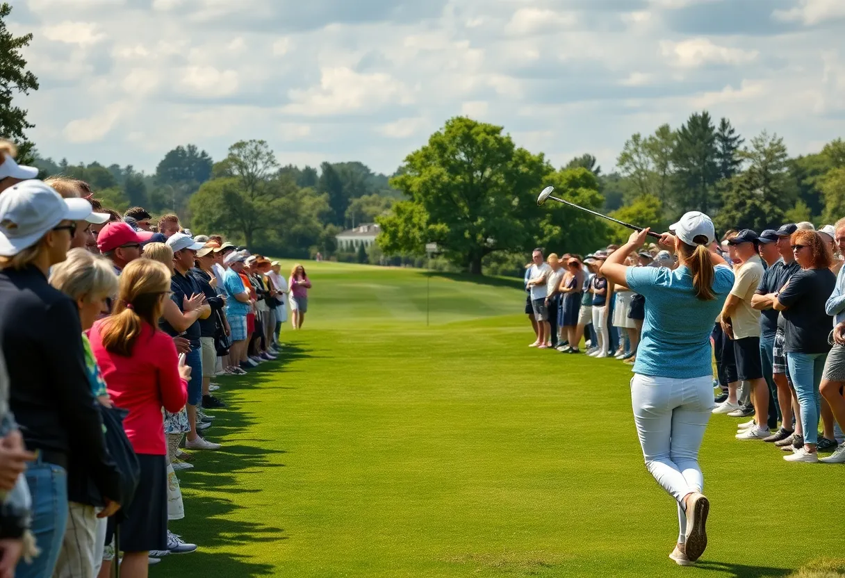 Women golfers competing in the HSBC Women’s World Championship