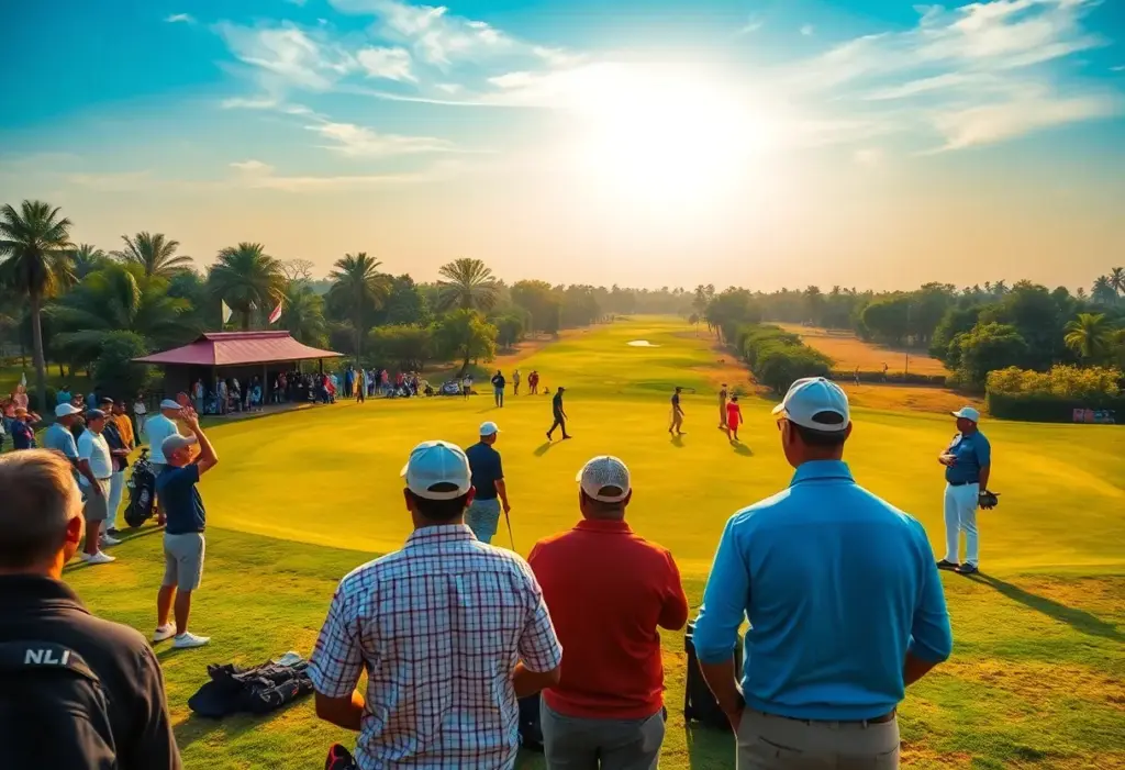 Golfers preparing for the Indorama Ventures Open Championship