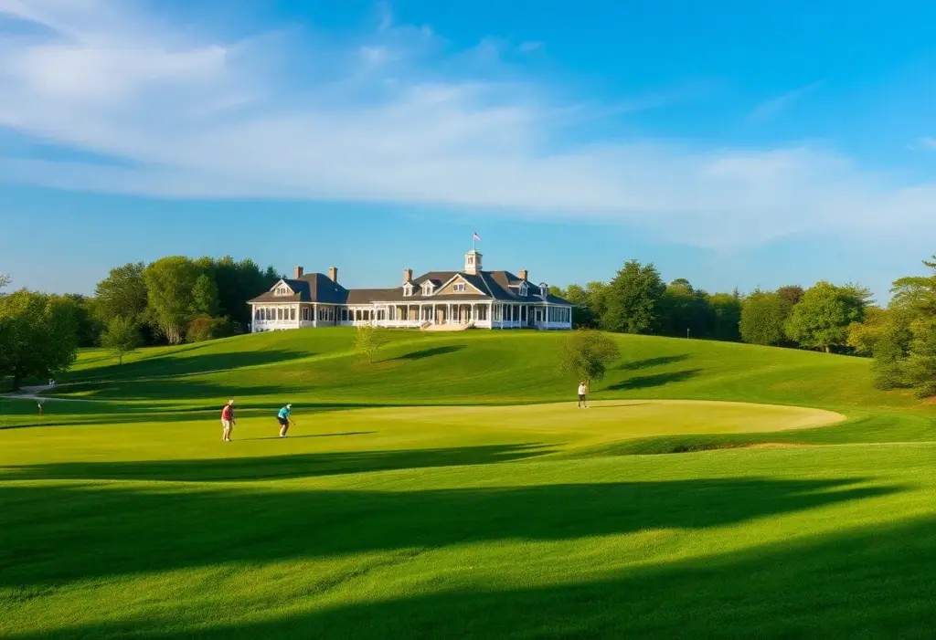 Scenic view of Inverness Club golf course with lush lawn