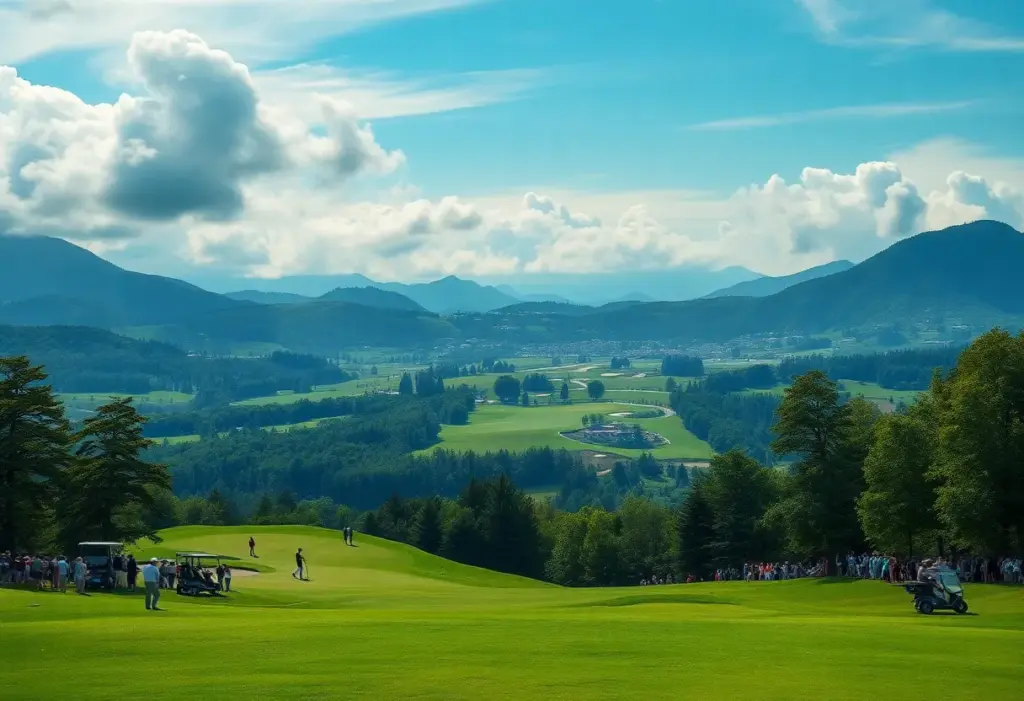 Scenic view of the Joburg Open golf tournament at Houghton Golf Club