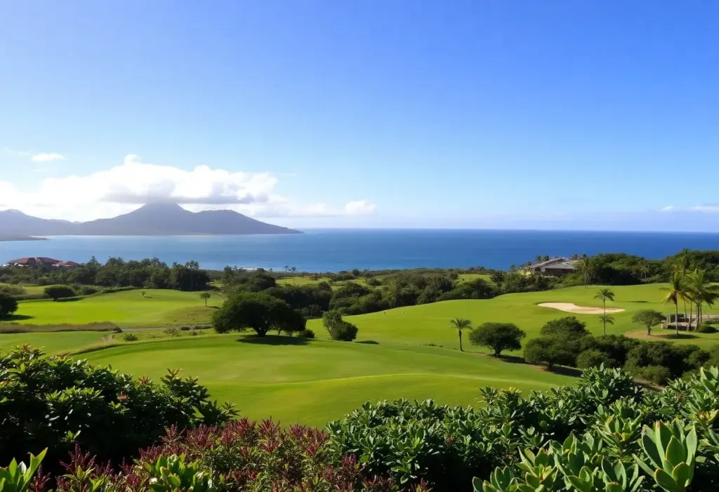 Scenic view of the Kapalua Plantation Golf Course