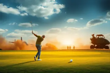 Golf course with military background