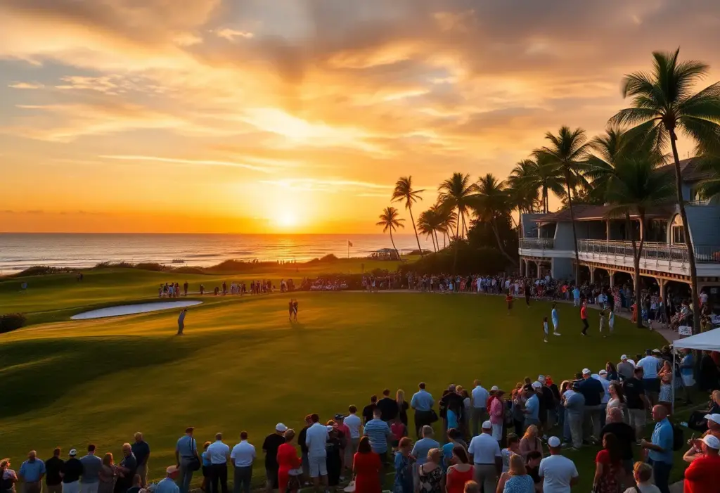 Crowd enjoying LIV Golf Singapore 2026 at The Serapong Course