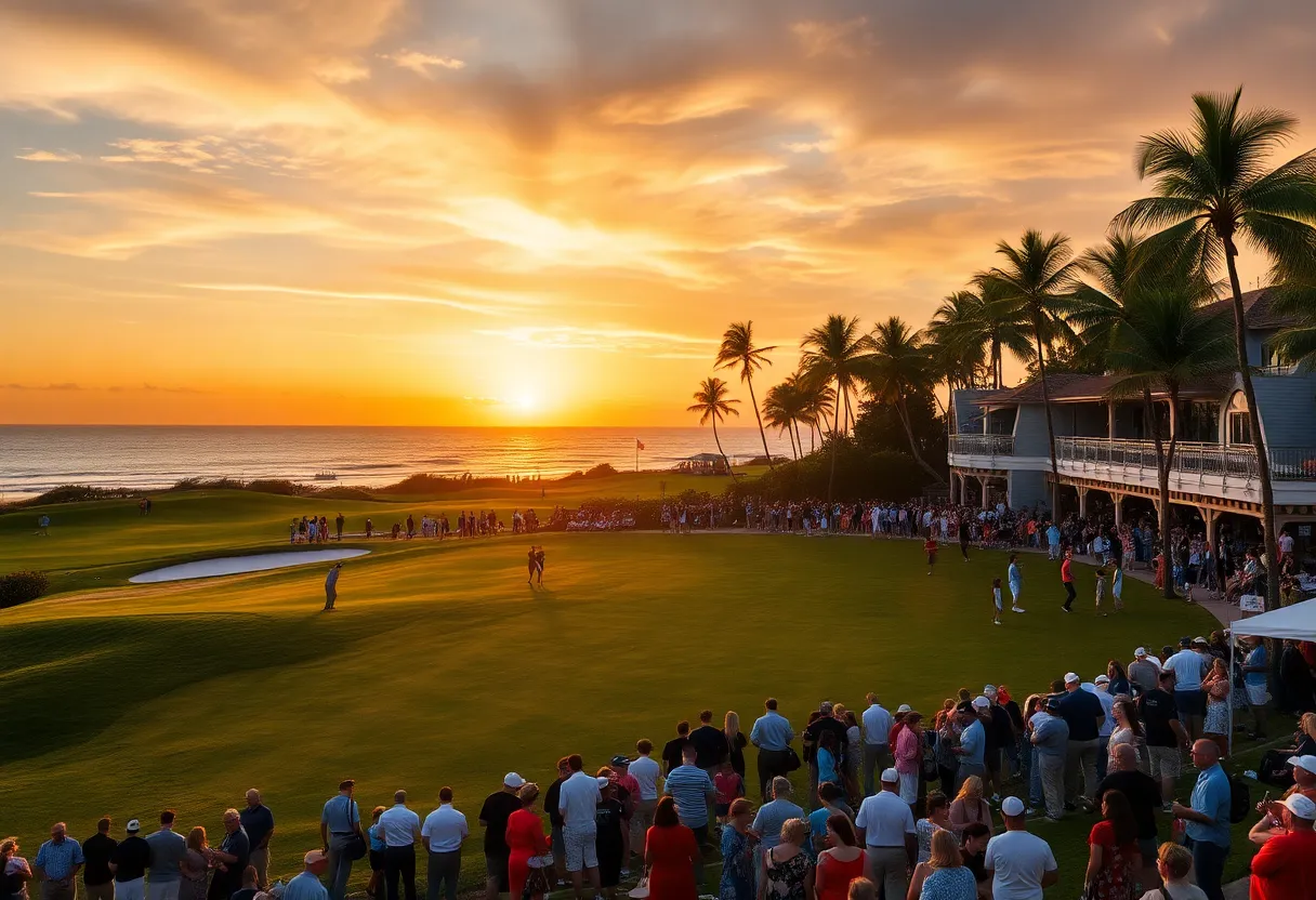 Crowd enjoying LIV Golf Singapore 2026 at The Serapong Course