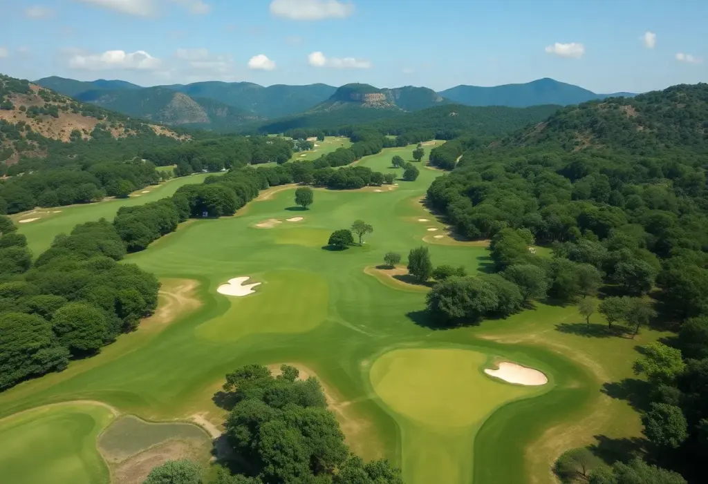 Beautiful view of Memorial Park Golf Course, ready for the Houston Open.