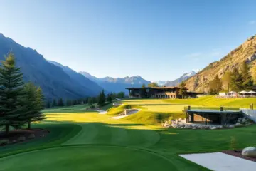 Golf course landscape at The Monster Golf Club