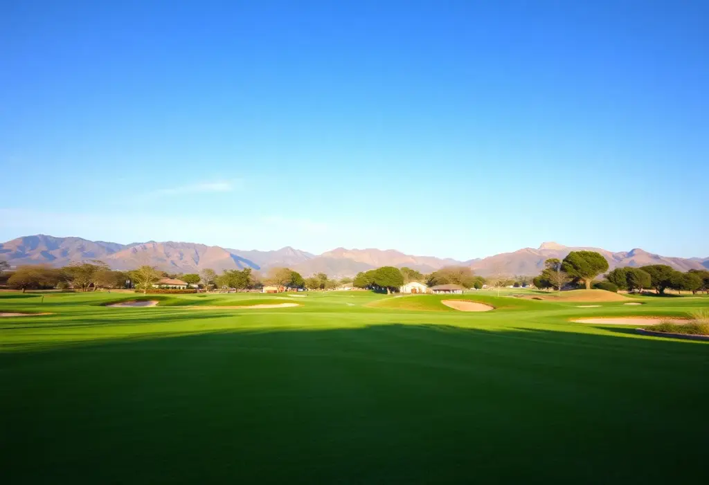 Golf course scenery in Murrieta, California