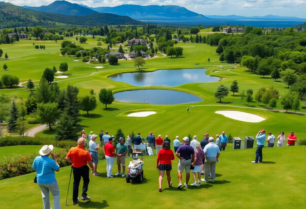 Scenic view of a North American golf resort