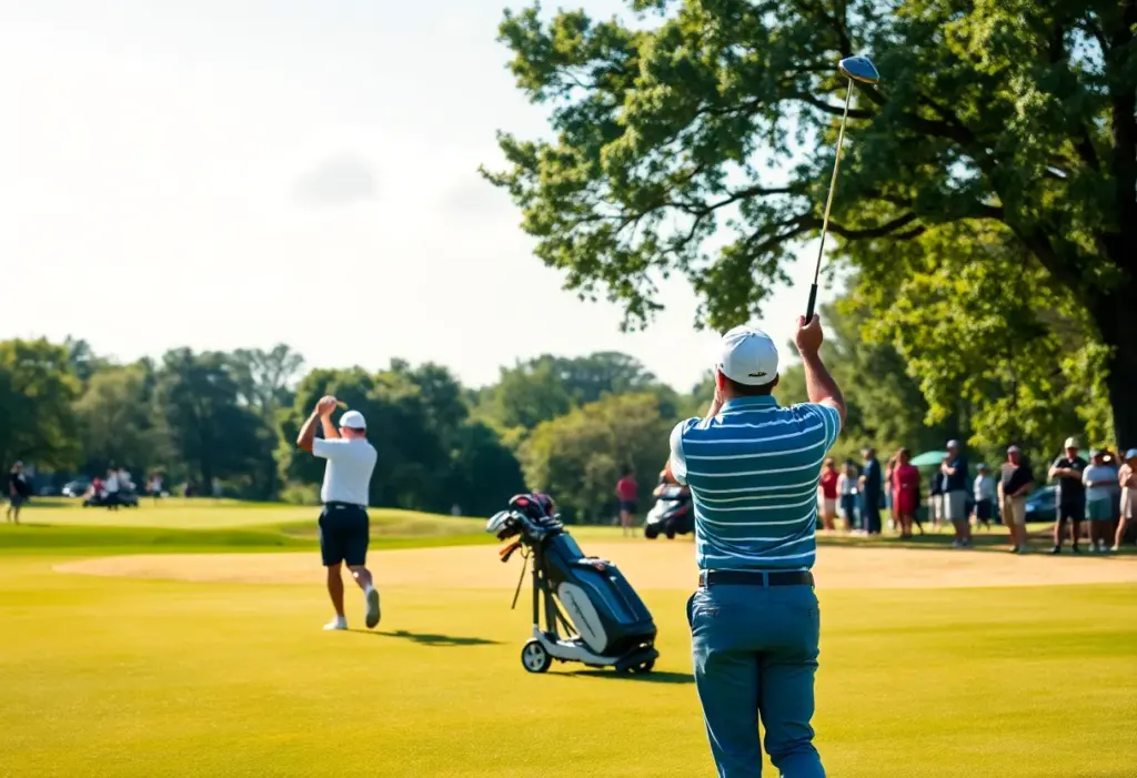 Padraig Harrington competing at the Qatar Masters