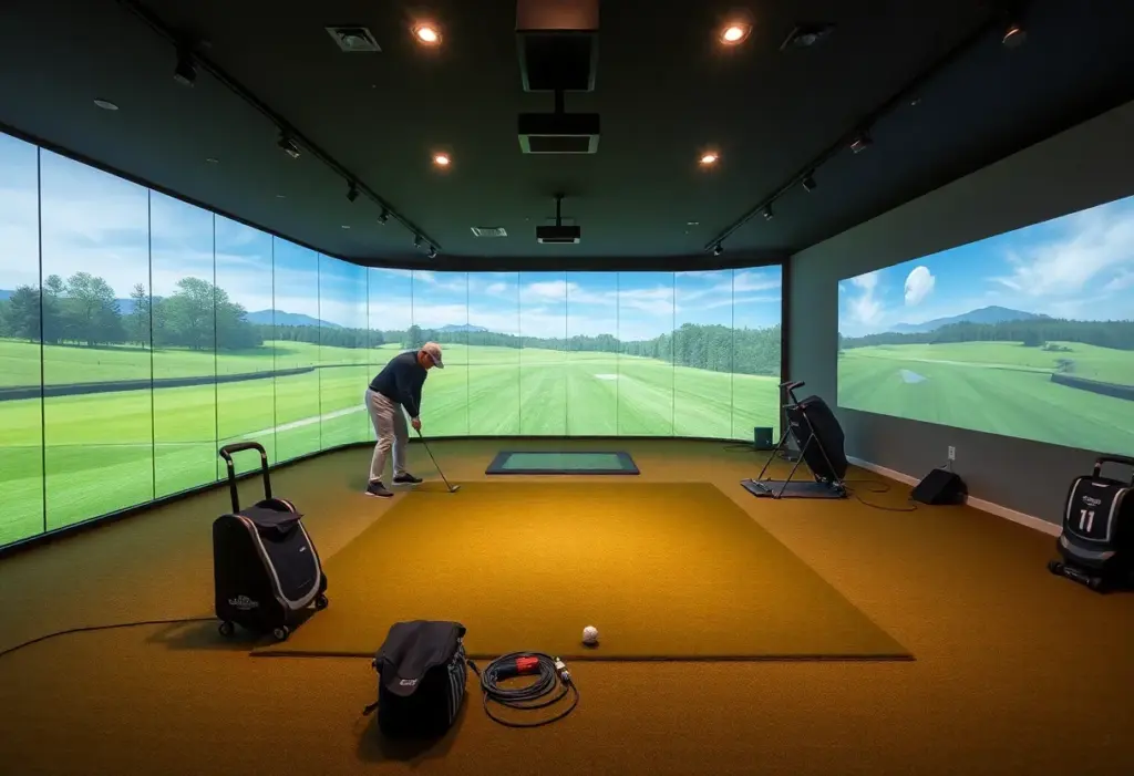State-of-the-art putting studio at Brocket Hall