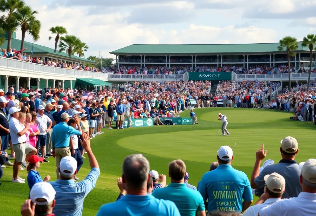 Golfers competing at The Players Championship