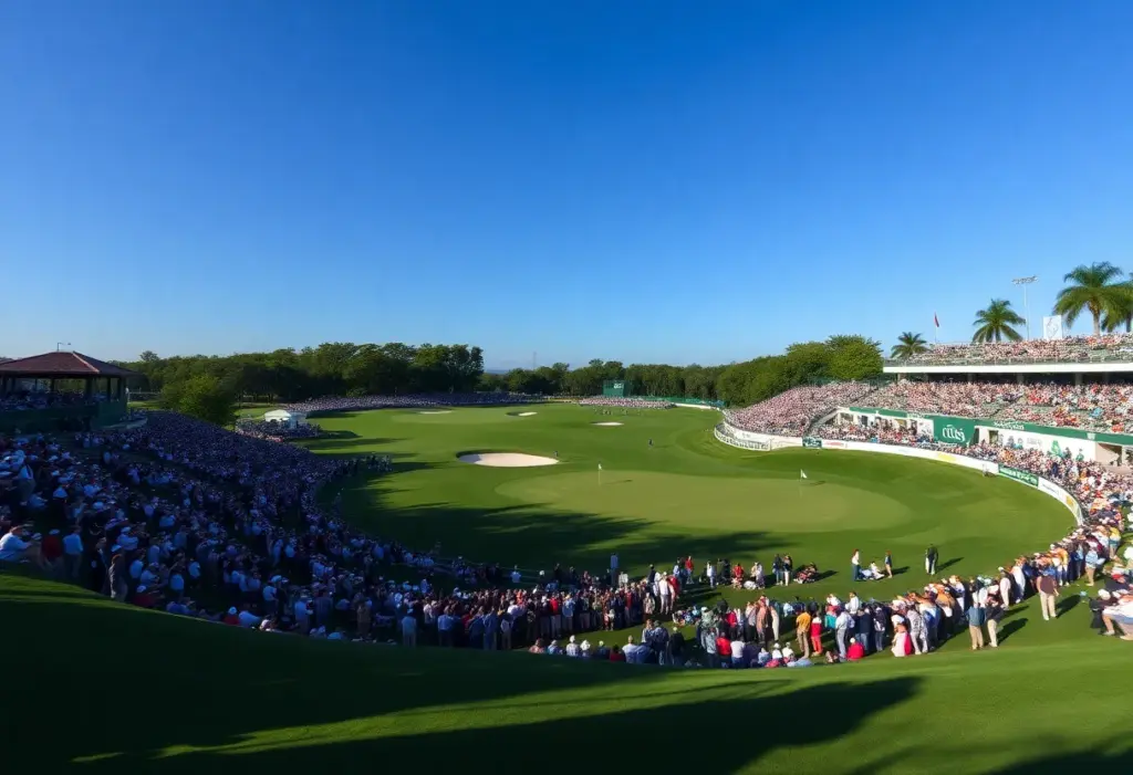 Scenic view of TPC Sawgrass golf course during the Players Championship.