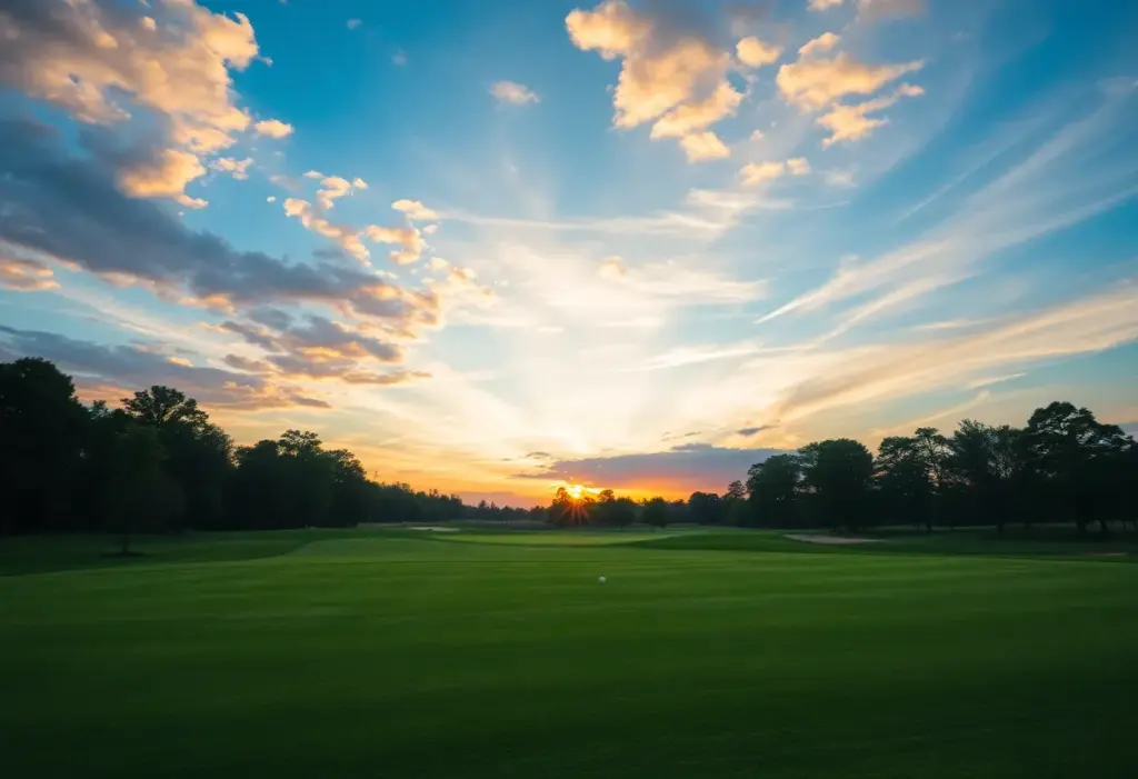 Scenic view of the golf course at the Puerto Rico Open