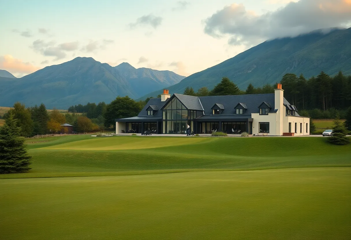 Royal Dornoch Golf Club's newly unveiled clubhouse