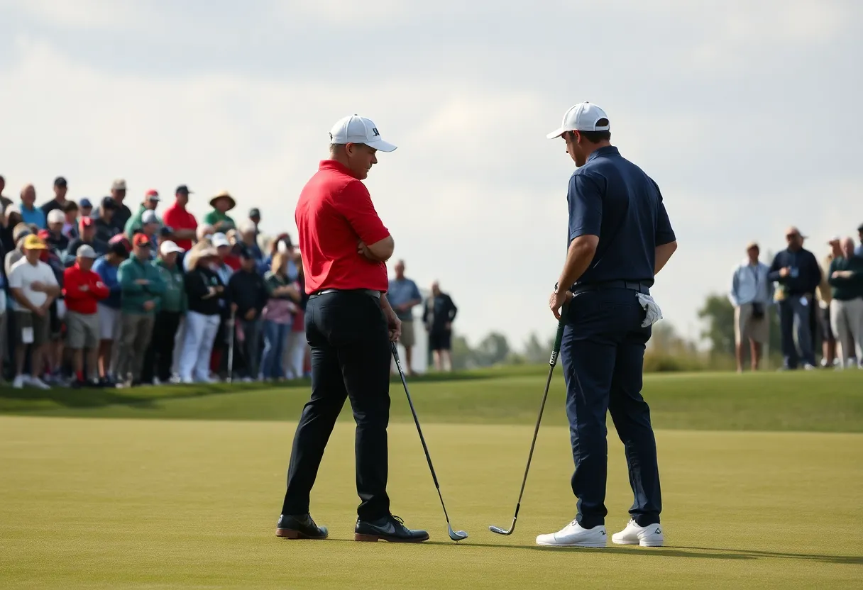 Tense golf matchup at Ryder Cup