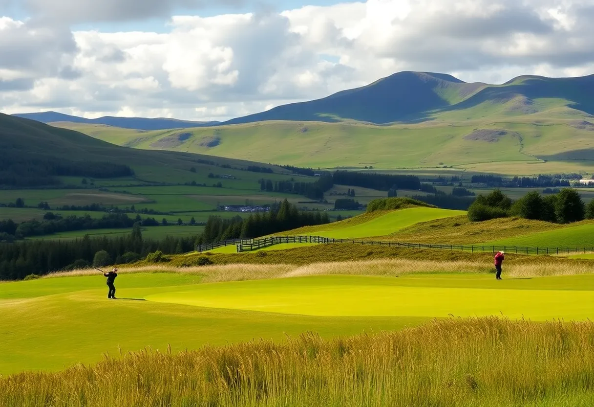 A beautiful Scottish golf course during the Golf Tourism Week
