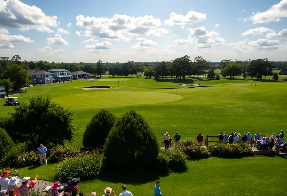 Prestigious golf tournament at the Seminole Golf Club