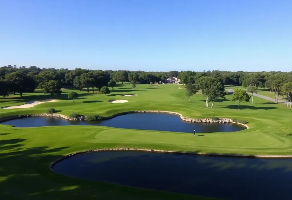 A stunning view of Sentosa Golf Club during the LIV Golf tournament.
