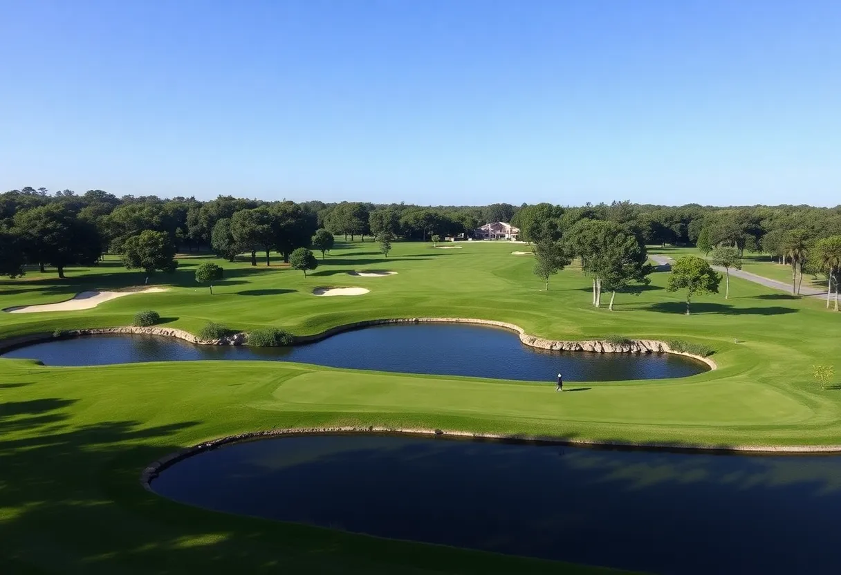 A stunning view of Sentosa Golf Club during the LIV Golf tournament.