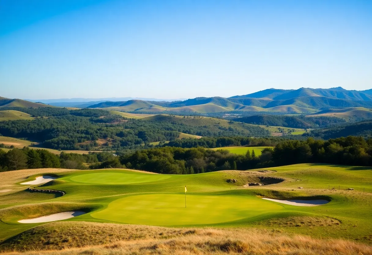 Scenic view of St. Andrews Beach Golf Course
