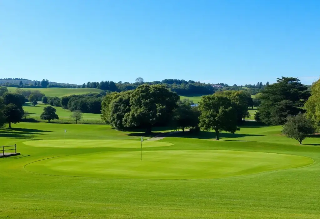 Scenic view of St. Andrews Golf Course with rolling hills and lush greens