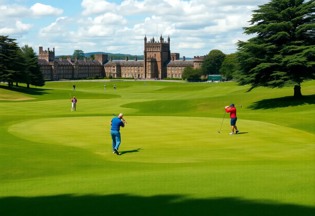 Golfers on the Old Course at St. Andrews enjoying discounted tee times