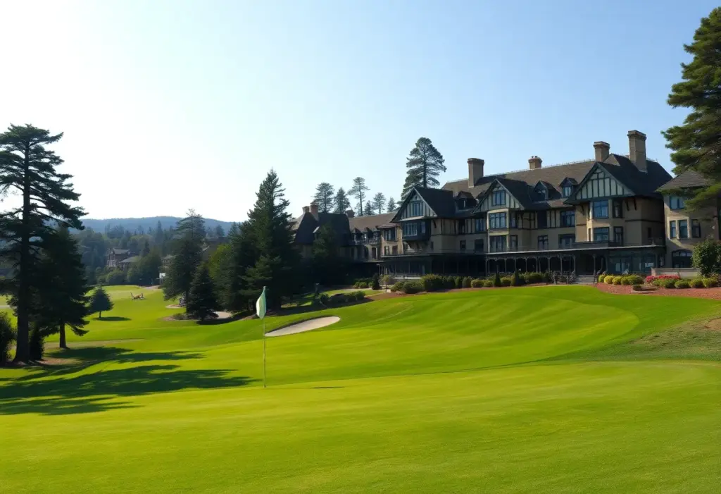 Golf course view of Sunningdale during the ISPS HANDA Senior Open.