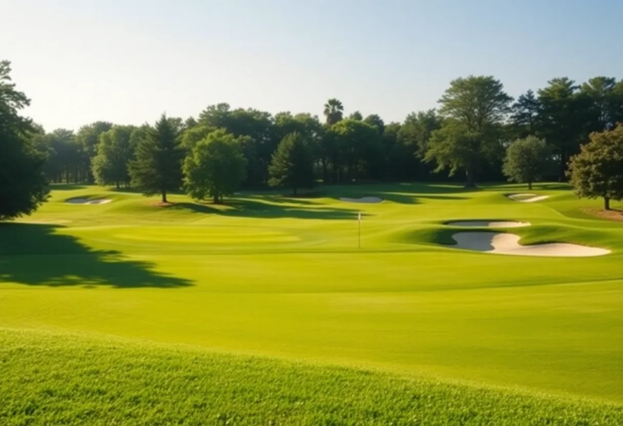 Scenic view of Veterans Memorial Golf Course