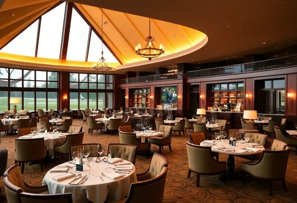 Elegant interior of Vista House during Augusta Golf Tournament