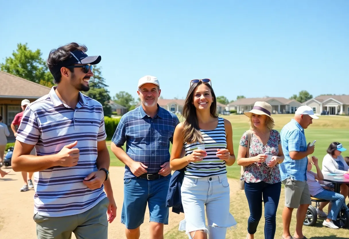 Young adults enjoying recreational activities in The Villages