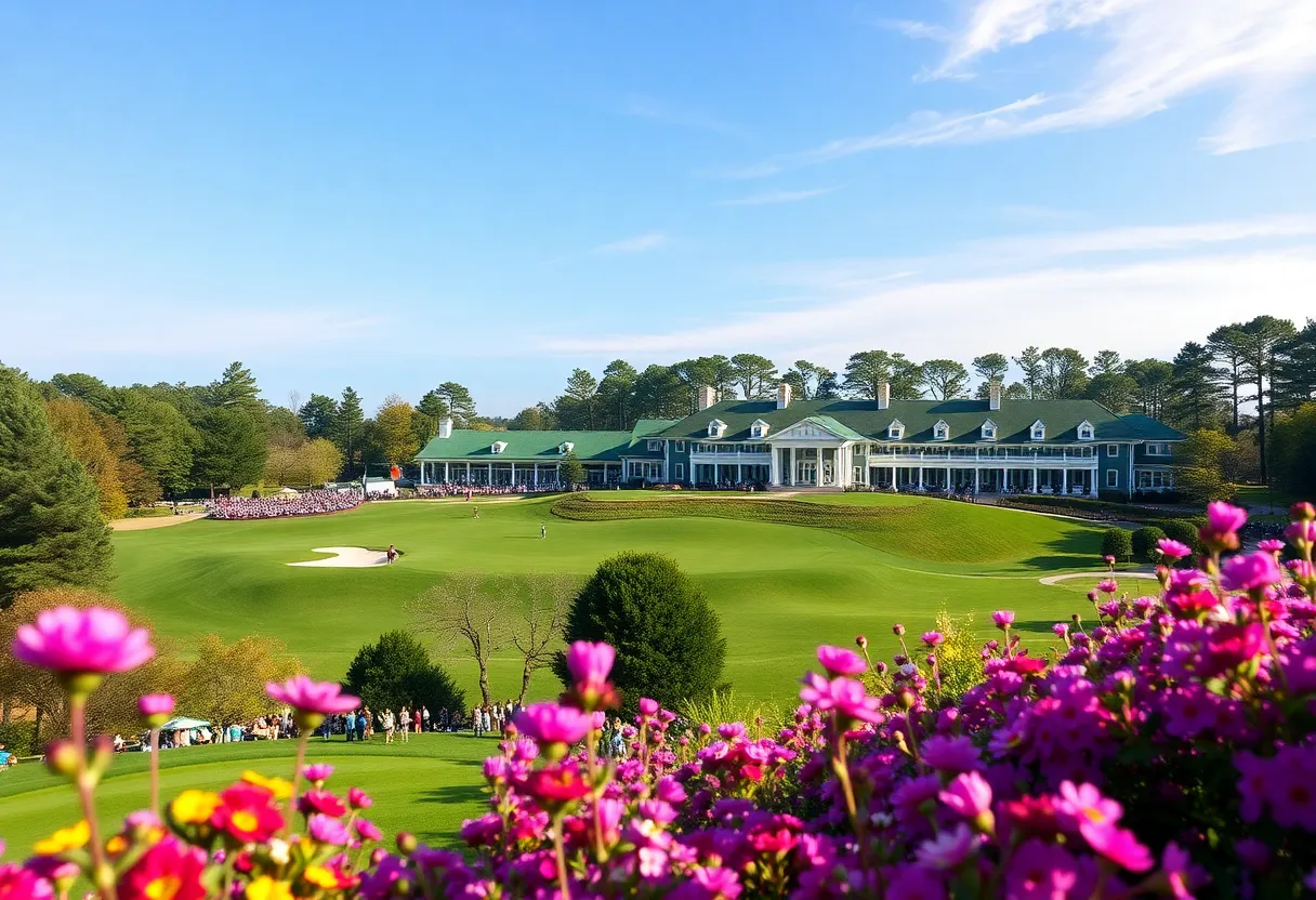 Augusta National Golf Course scenery during the Masters