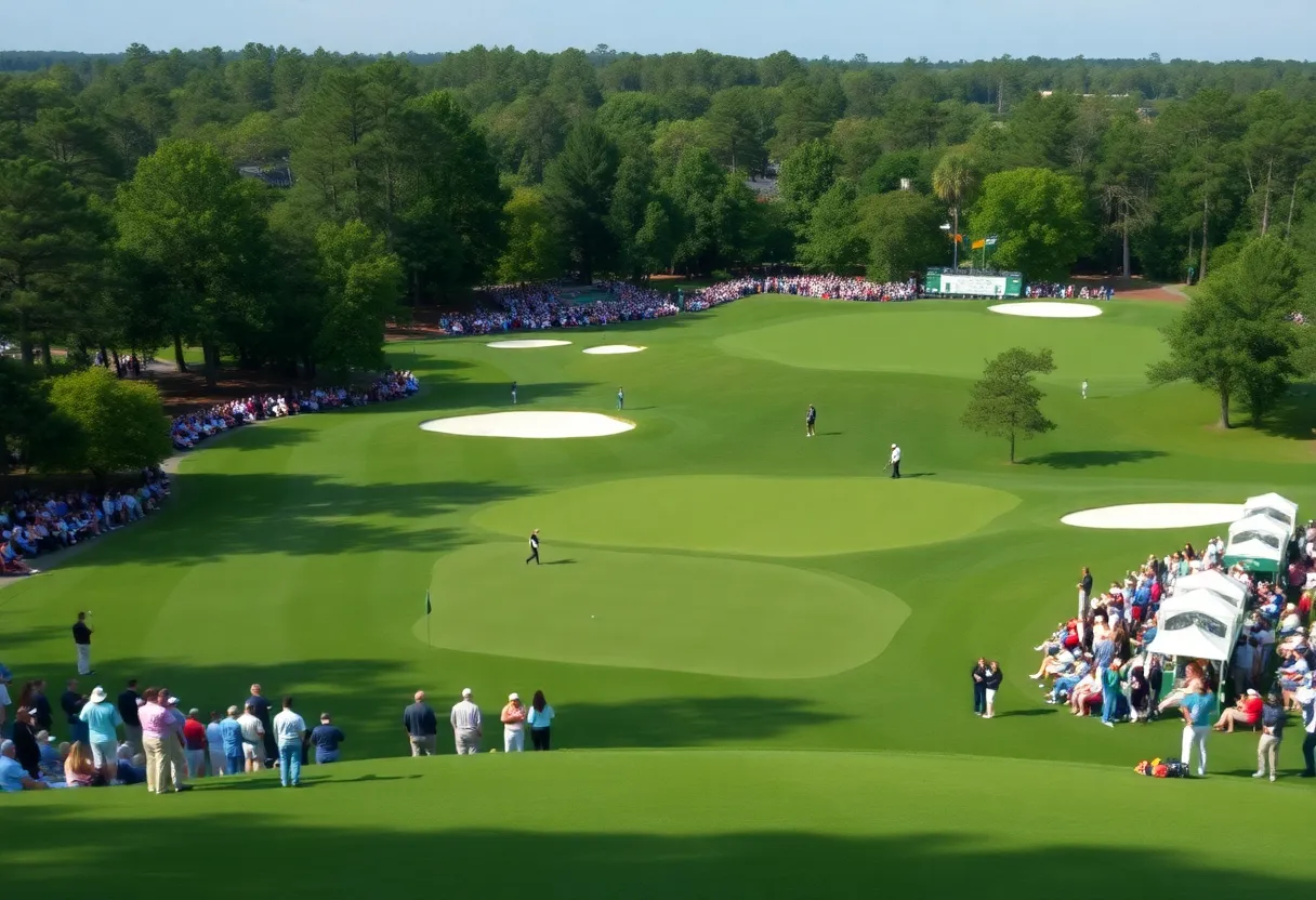 Augusta National Golf Course during the Masters tournament