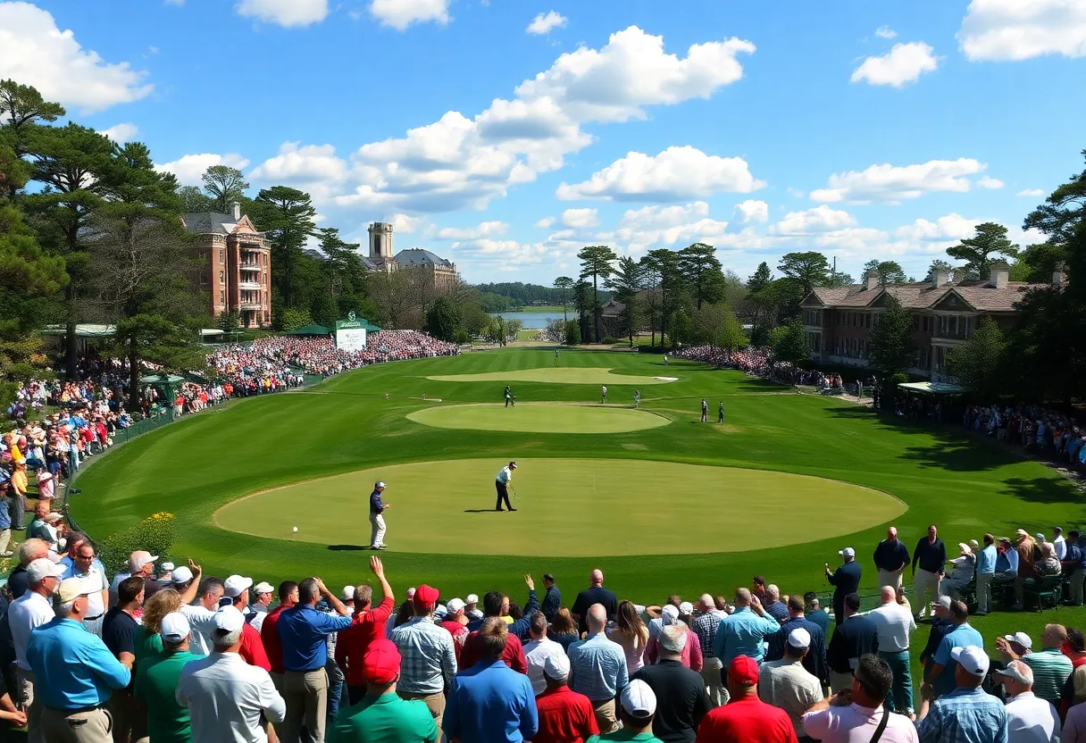 Augusta National Golf Course during the Masters tournament