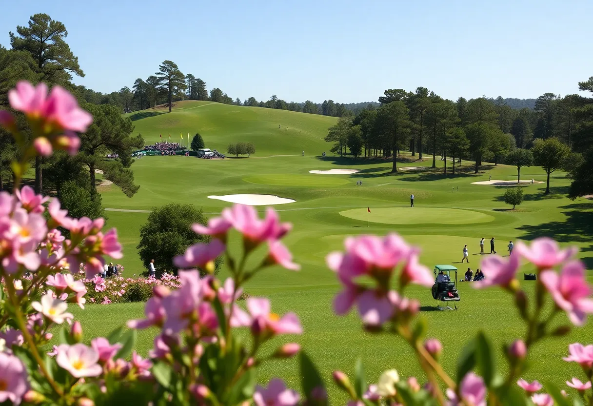 Augusta National Golf Course during the Masters Championship