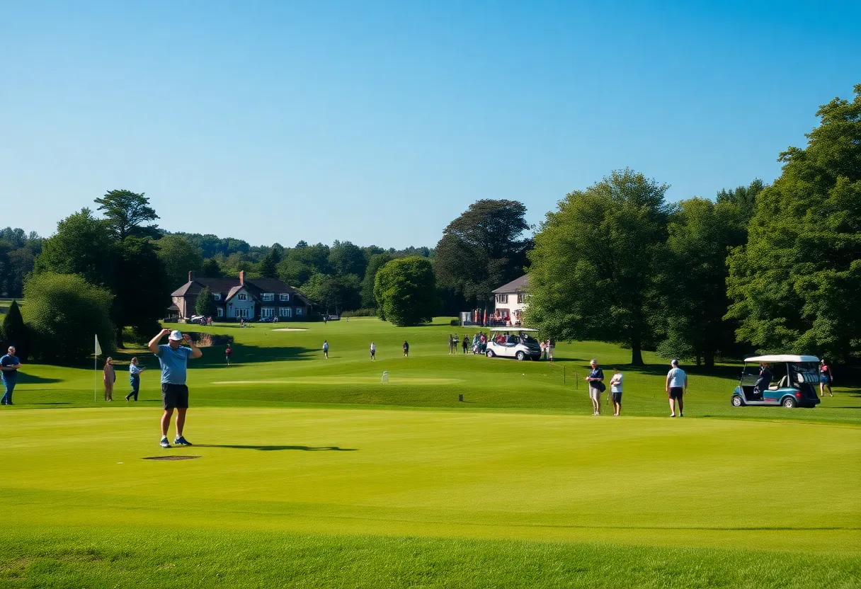 Golfers participating in the Charity Golf Day at The Belfry