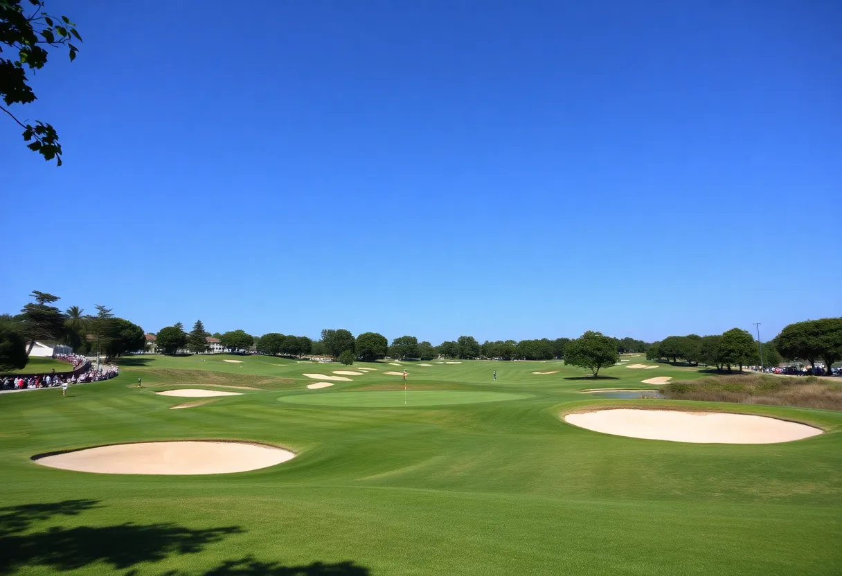Golf tournament scene at Club de Golf Las Pinaillas