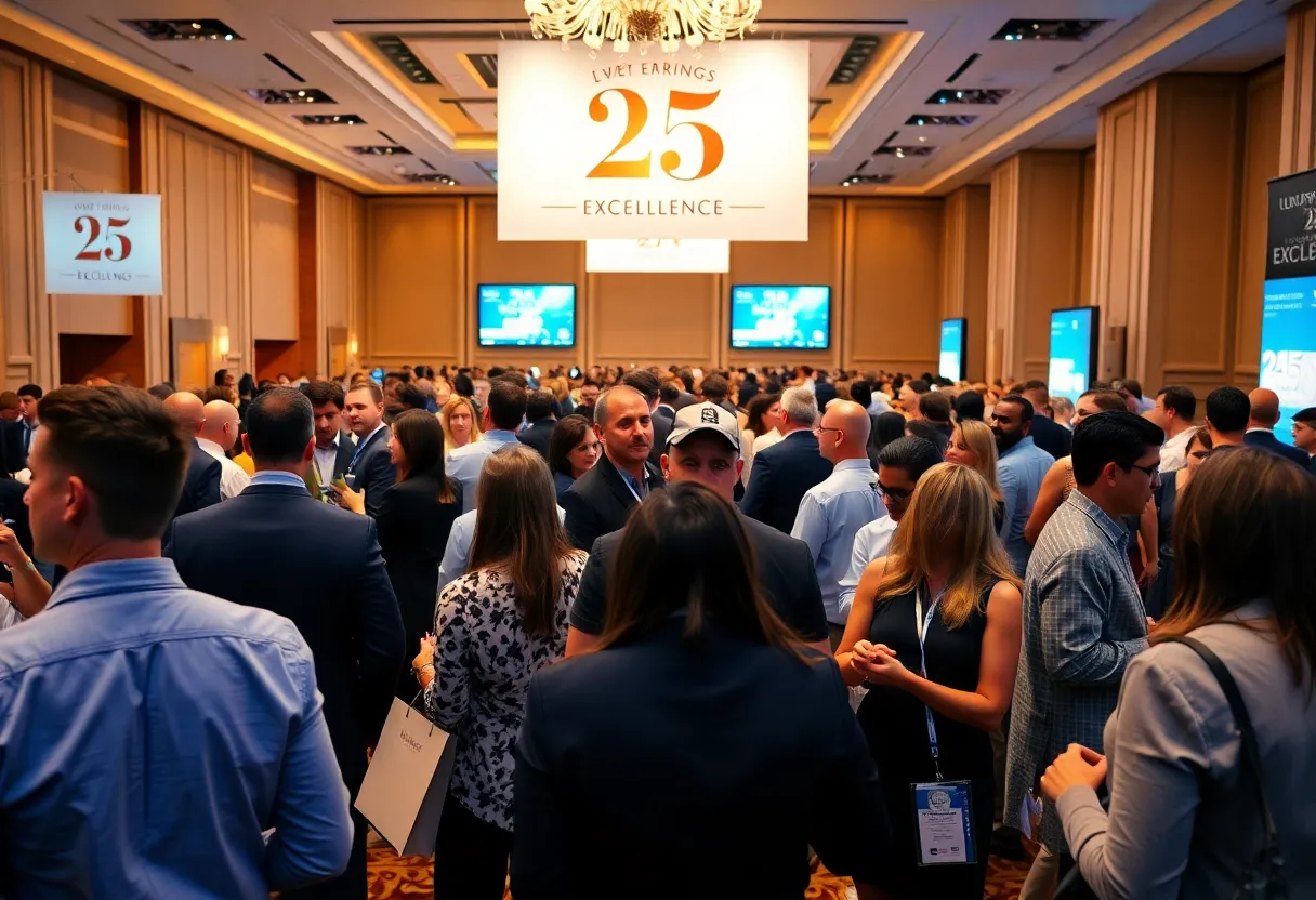 Professionals networking at the Fine & Country Annual Conference.