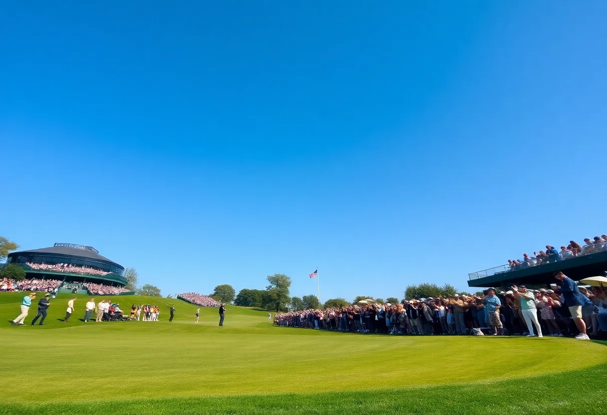 Celebration moment at RBC Heritage tournament