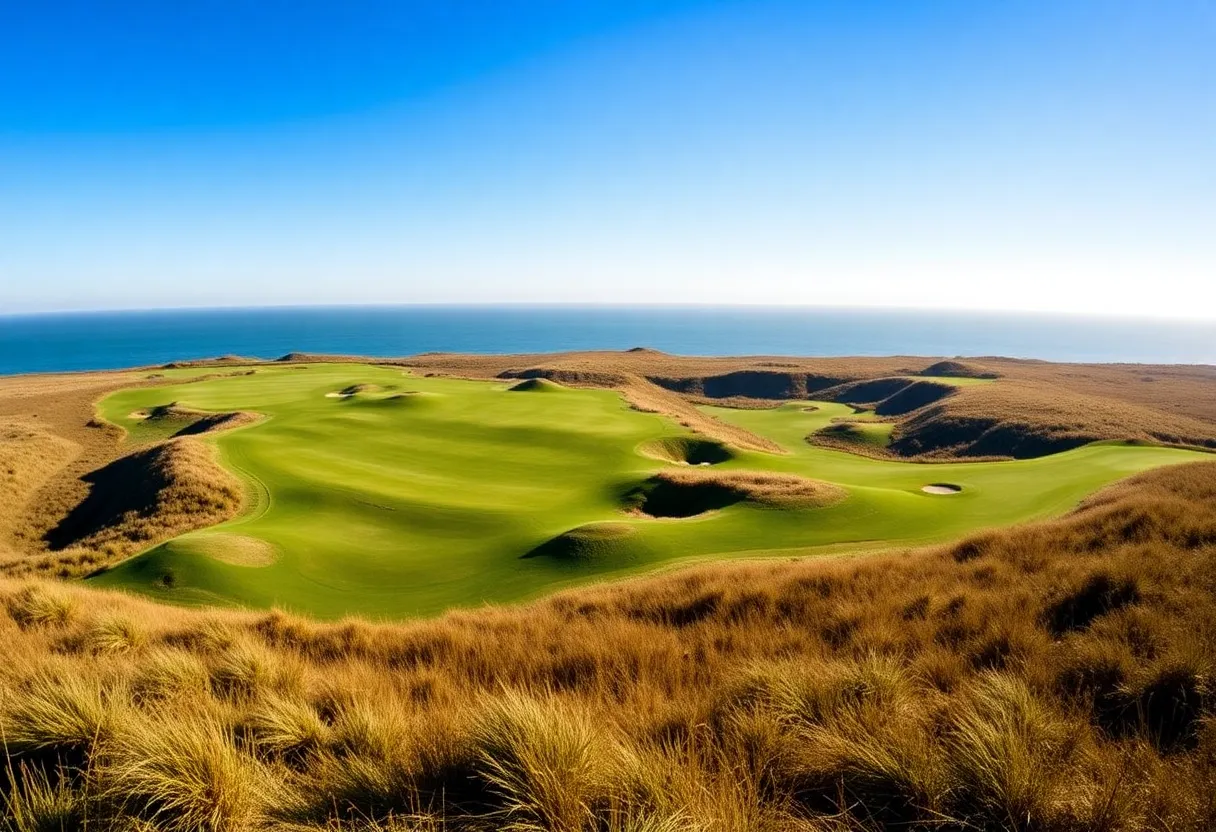 Scenic view of Gearhart Golf Links, highlighting the natural beauty of the course.