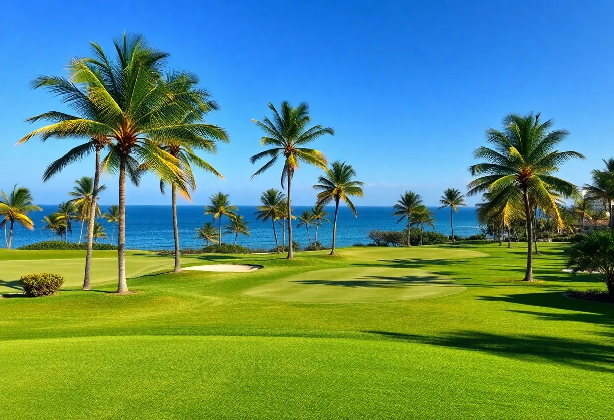Scenic view of Harbour Town Golf Links during the RBC Heritage.