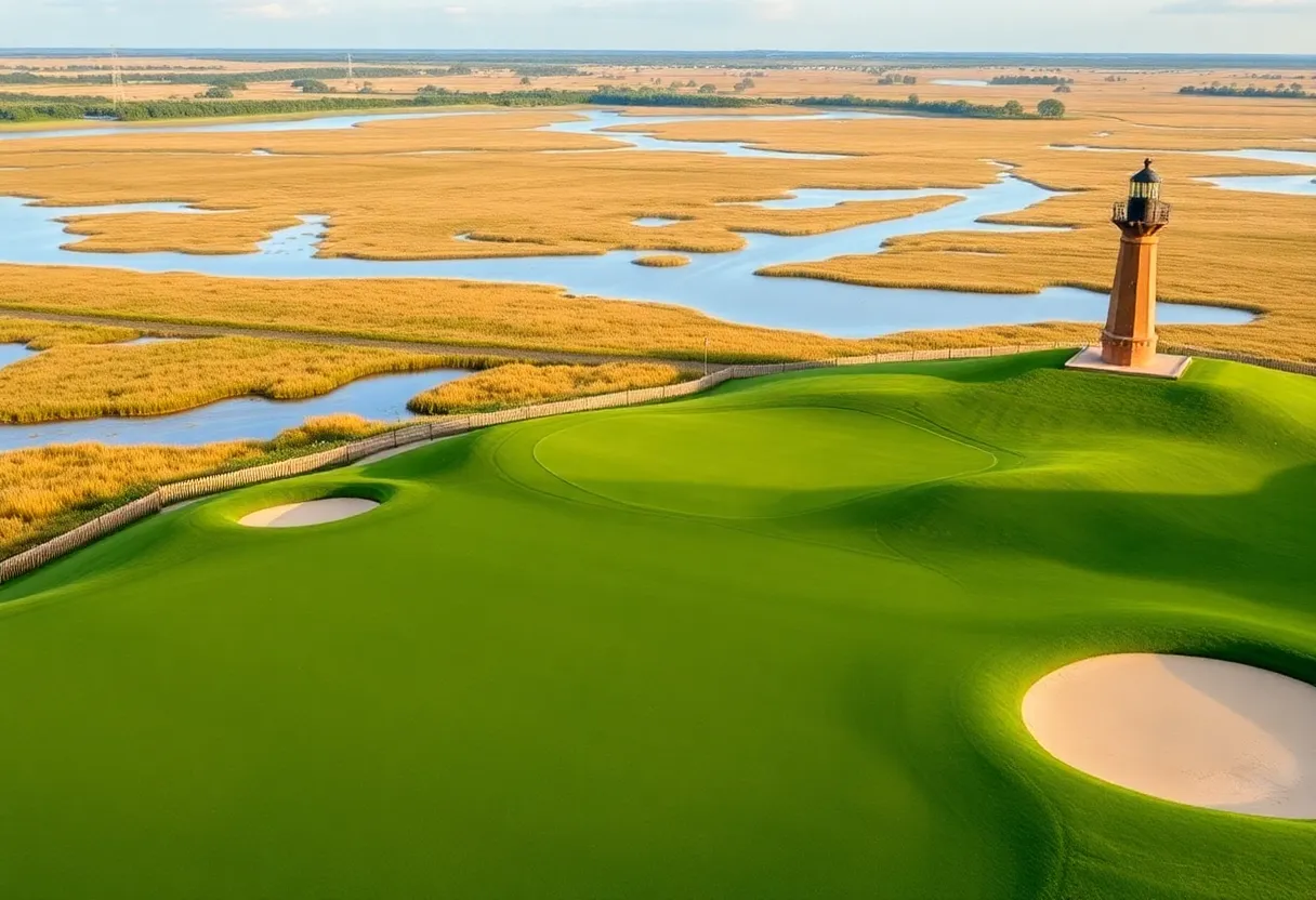 Scenic view of the newly restored Harbour Town Golf Links