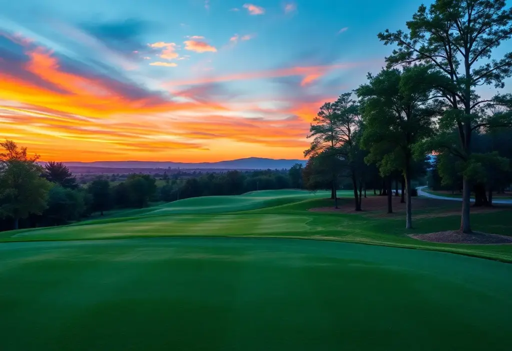 Beautifully designed golf course showcasing natural landscapes