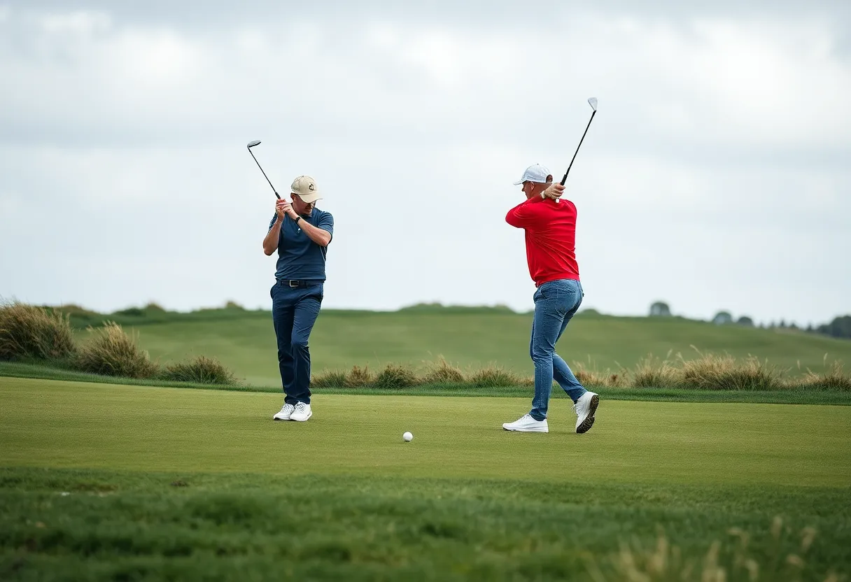 Golf match scene during the WGC-Dell Technologies Match Play